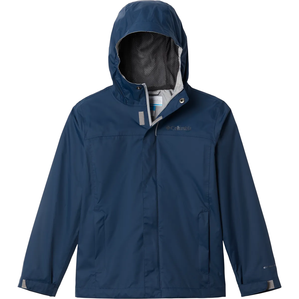 Youth Watertight Rain Jacket AntiSnag Lining Material MultiPocketLayout