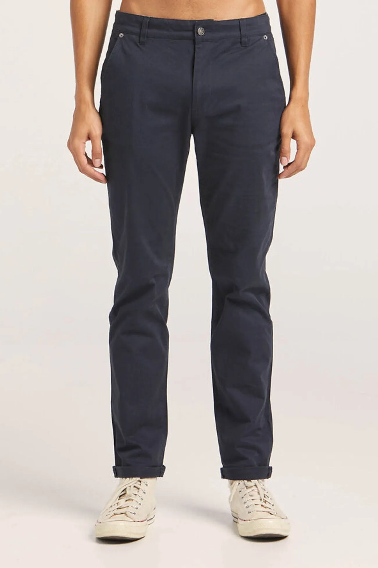 Z Stretch Chino Navy Abrasion Resistant Fabric ReinforcedKnees