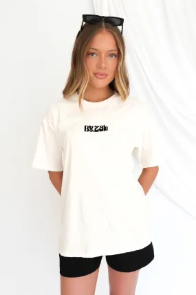 Chilly Day Essentials ZAH ZAH Logo Tee White Black