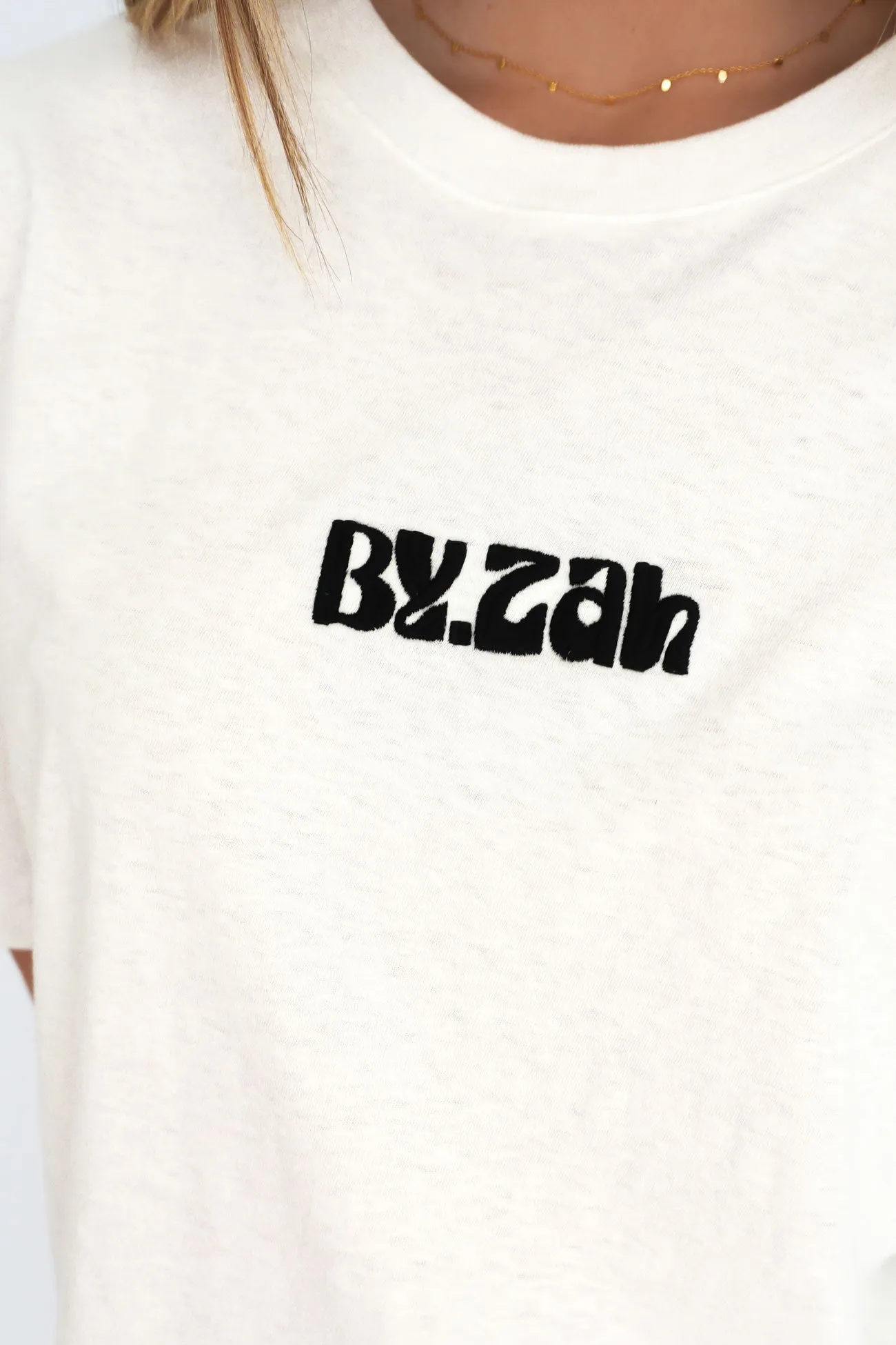 Comfy Pieces ZAH ZAH Logo Tee White Black