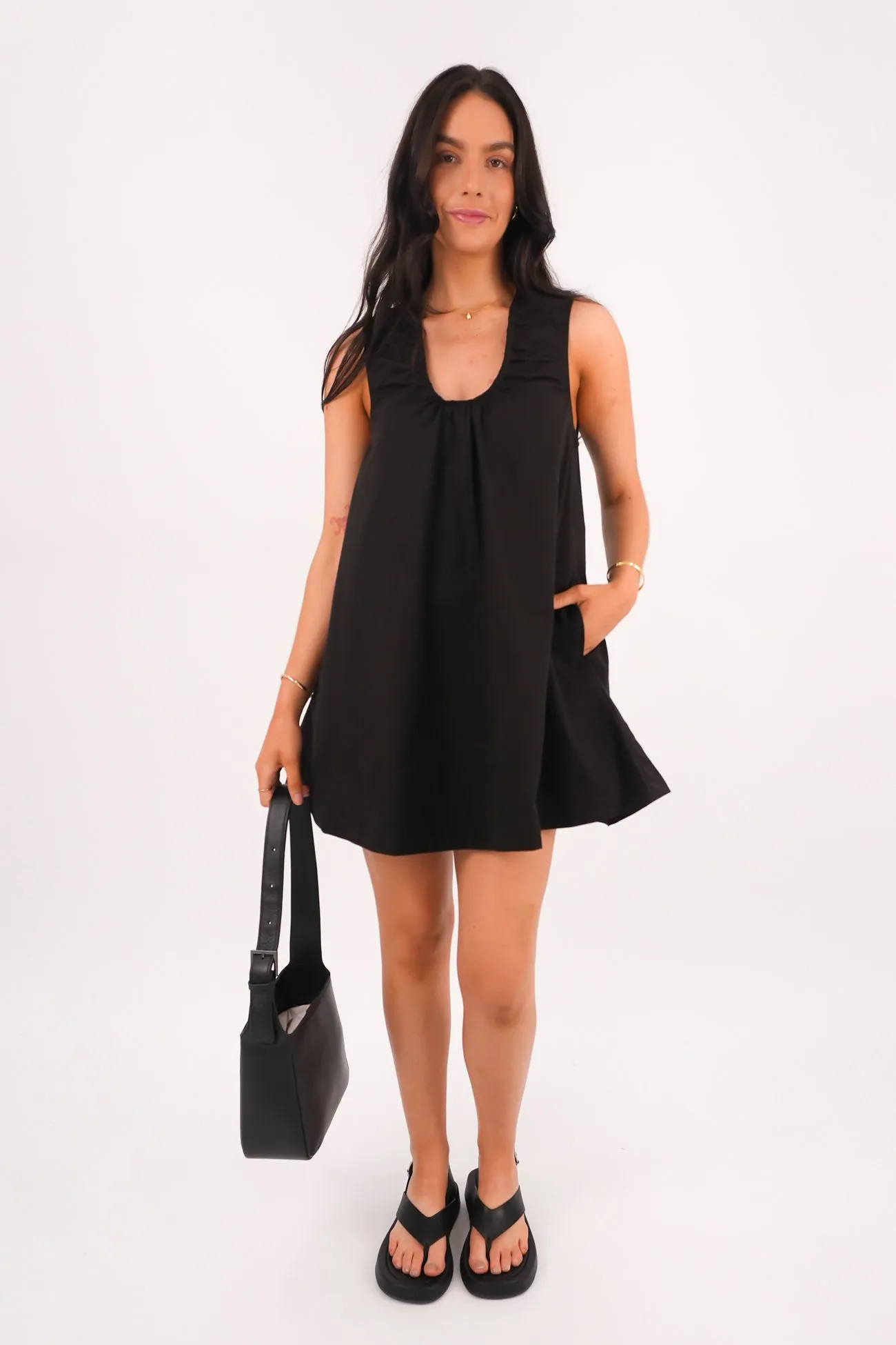 Evening Chic Soft Comfort Zahni Mini Dress Black