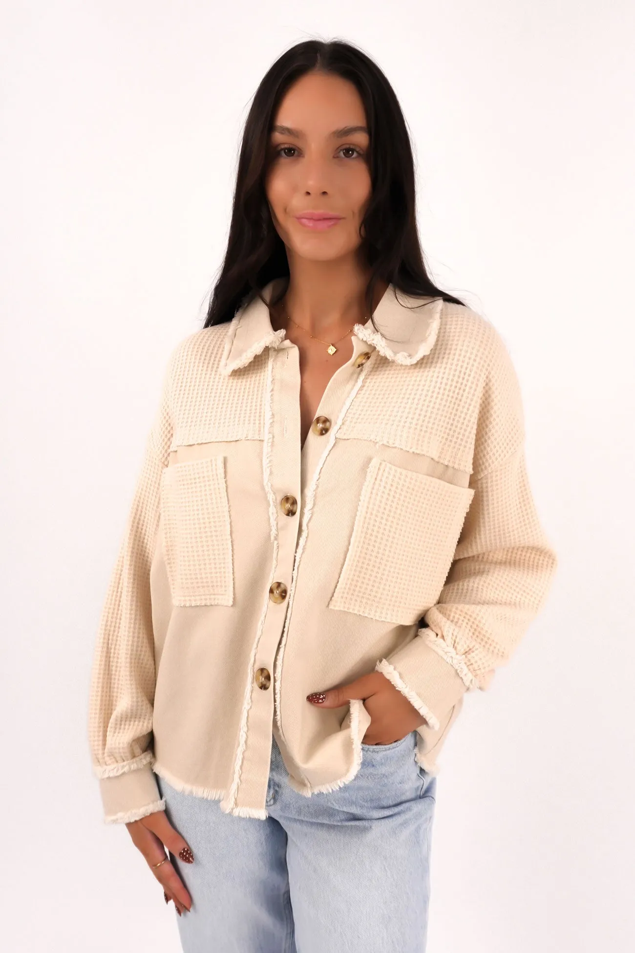 Zaidee Jacket Beige Modular Layering System