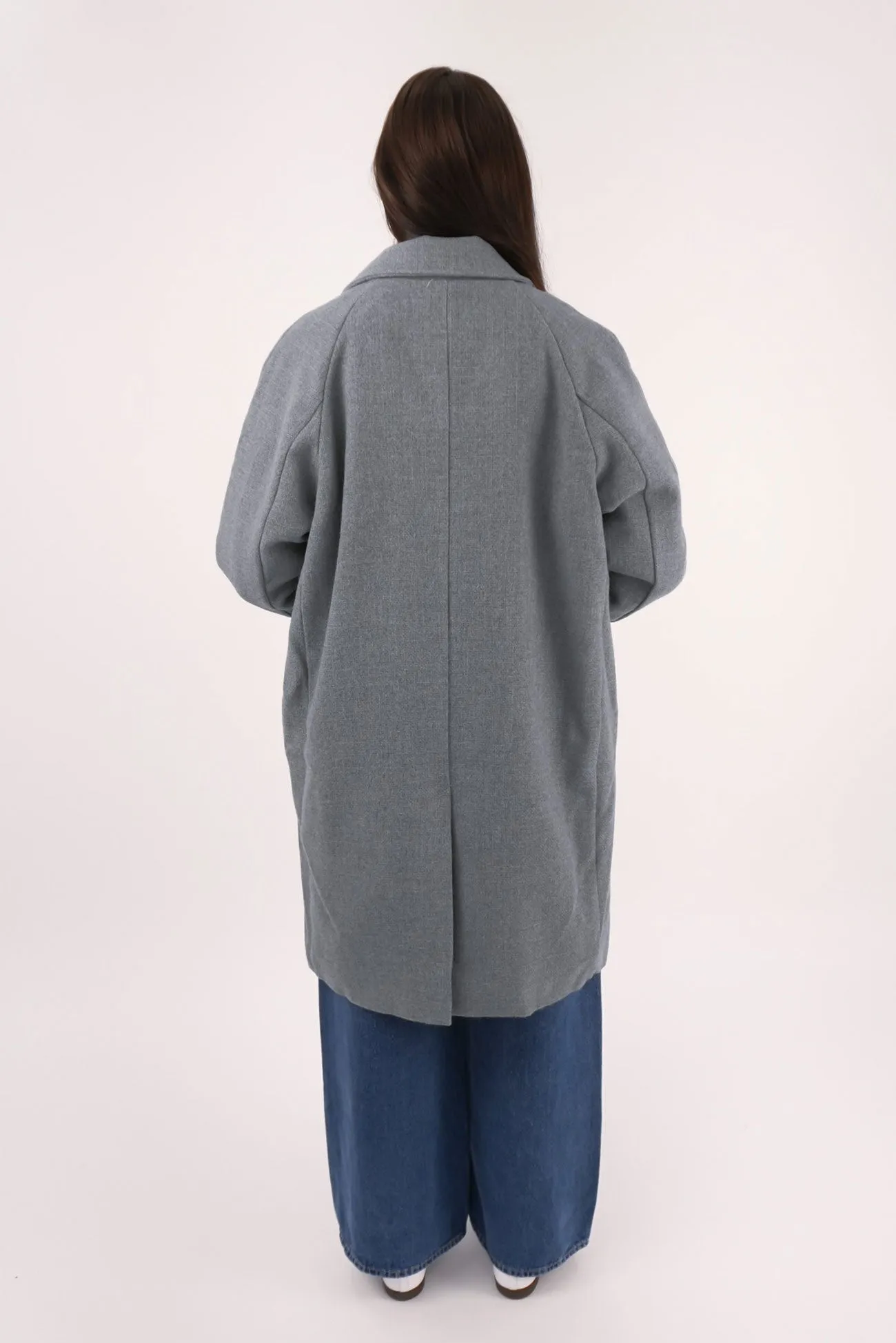 Clean Street Look Weatherproof Zipper Zaria Coat Grey