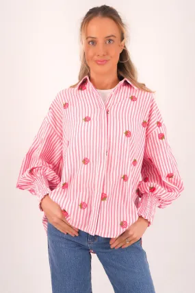 Zavier Shirt Strawberry Matte Look