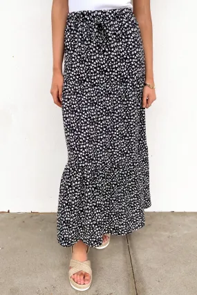 Zendaya Maxi Skirt Floral Runway Inspired Gathered waist