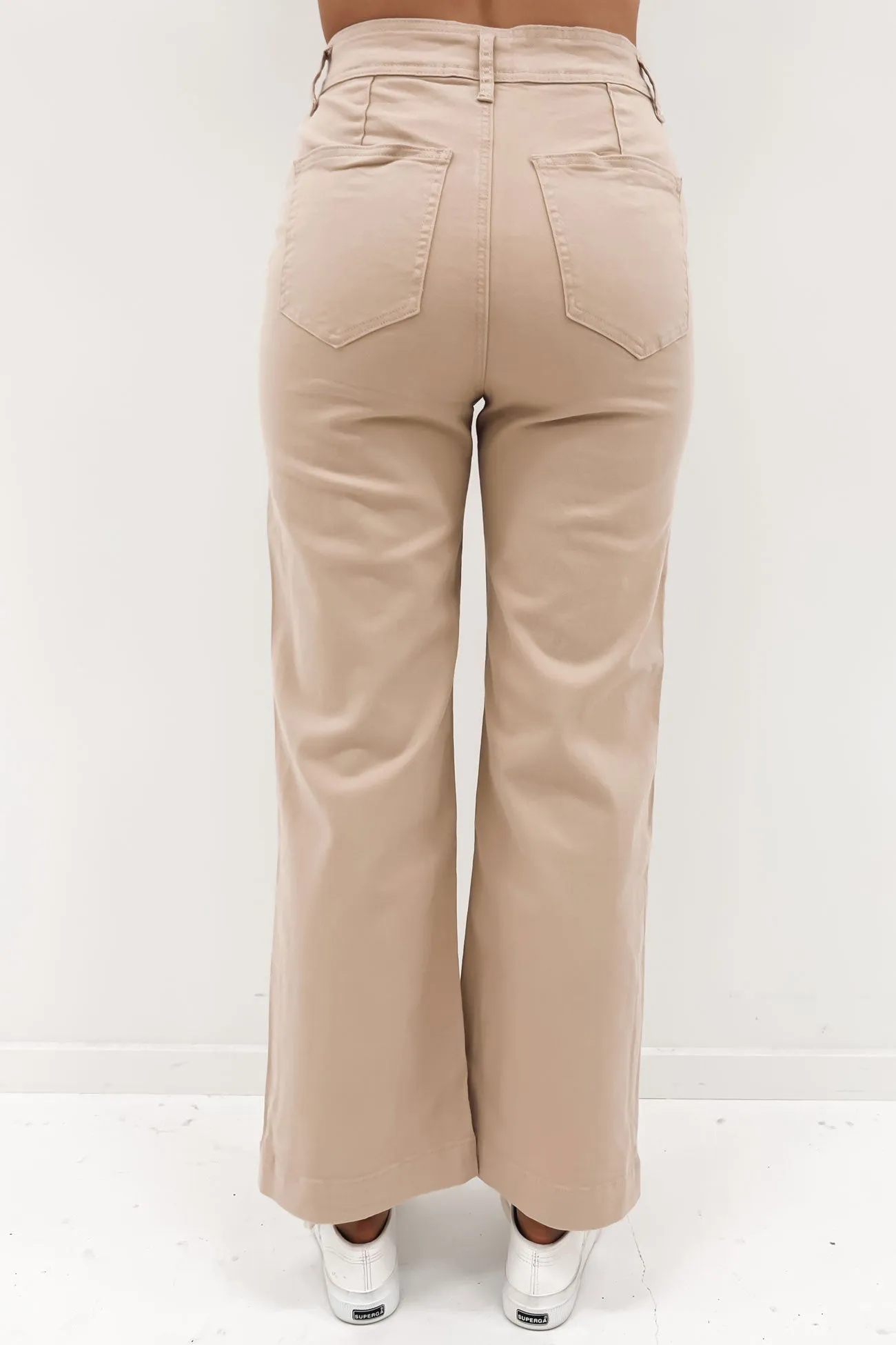 Daniel Pant Beige Sporty Style Sustainable Fabric