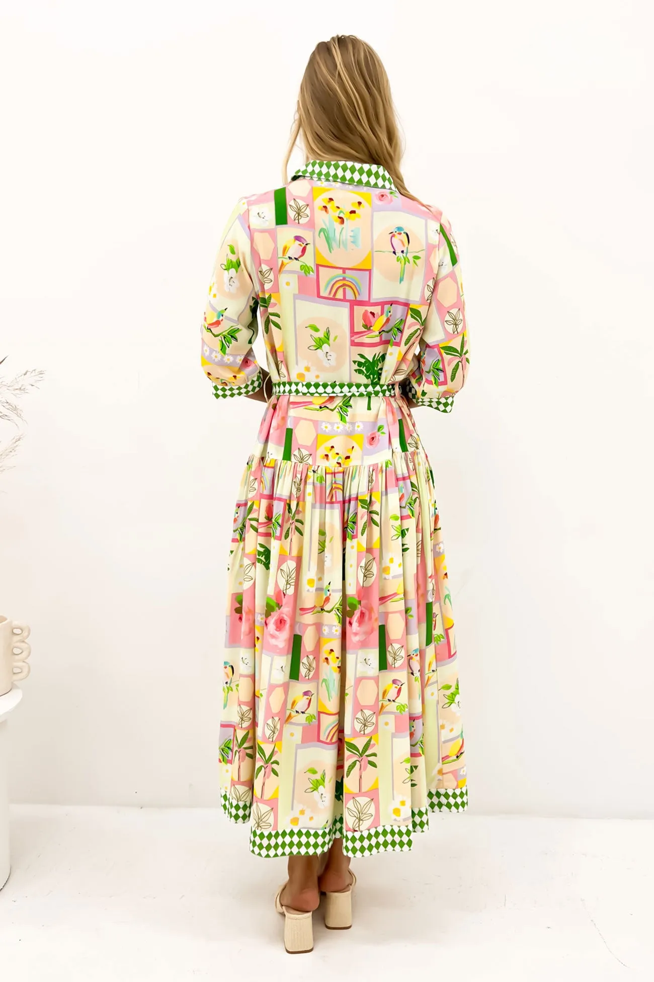 Simple Flow LayeredHemline Zinnia Maxi Dress Parisian