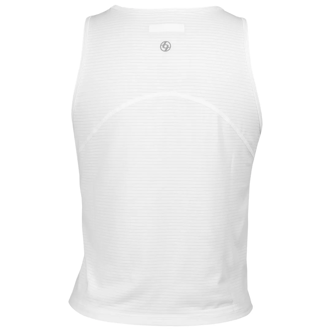 Metallic Elements Half Length Zip Up Lija Women's The One To Beat Shift Tank - White