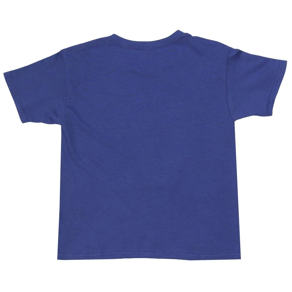 Buttoned front Merchant of Tennis Junior Grunge Court Tee - Cobalt