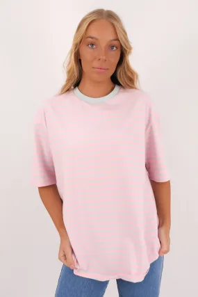 Quality Layer Zora Tee Blue Stripe