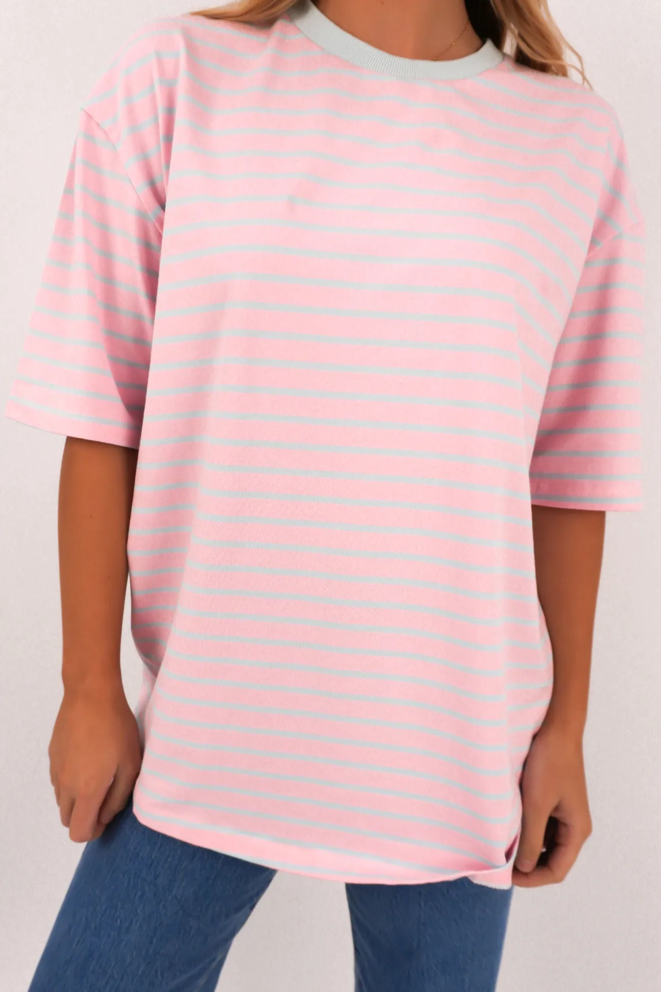 Zora Tee Blue Stripe Weekend Comfort Wear
