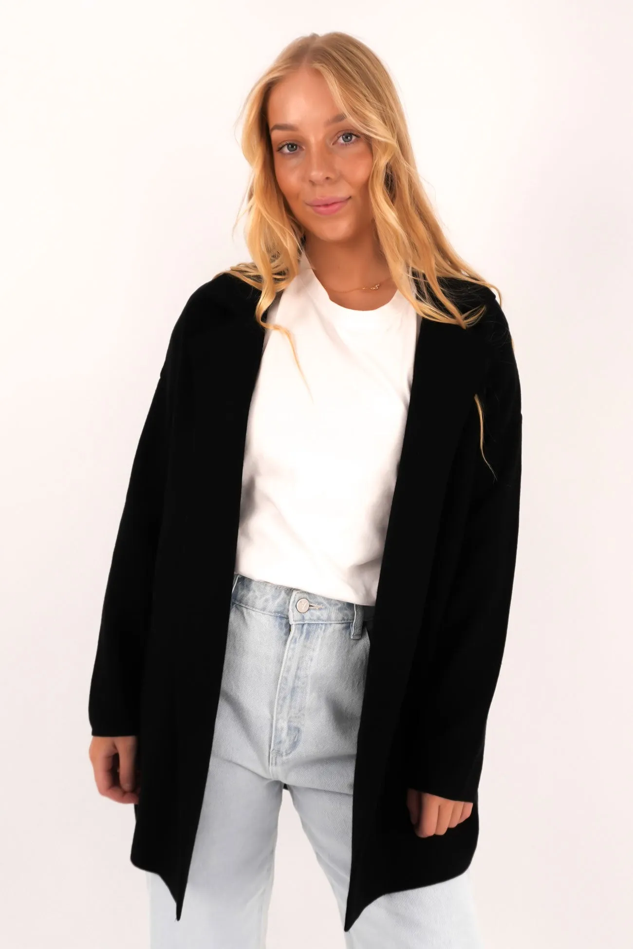 Anti Snag Fabric Teflon Finish Zuzu Coat Black